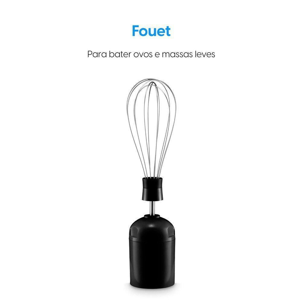 Mixer Turbo Chef 3 em 1 Preto - Mistura, Tritura e Bate 200W 220V - 5