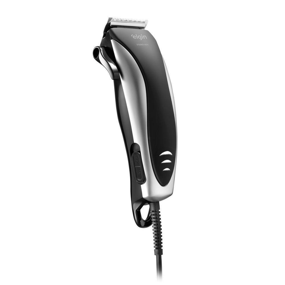 Máquina De Cortar Cabelo Studio Men - 2 Em 1 Cabelo E Barba Lâminas Em Aço Inox Acessórios 220V - 1