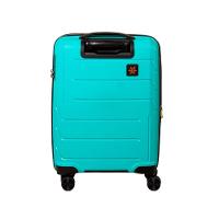 Mala Pequena De Bordo Navegat Expansível Turquesa Rodas Duplas Cadeado Tsa Polipropileno - 3