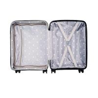 Mala Pequena De Bordo Navegat Expansível Preta Rodas Duplas Cadeado Tsa Polipropileno - 7