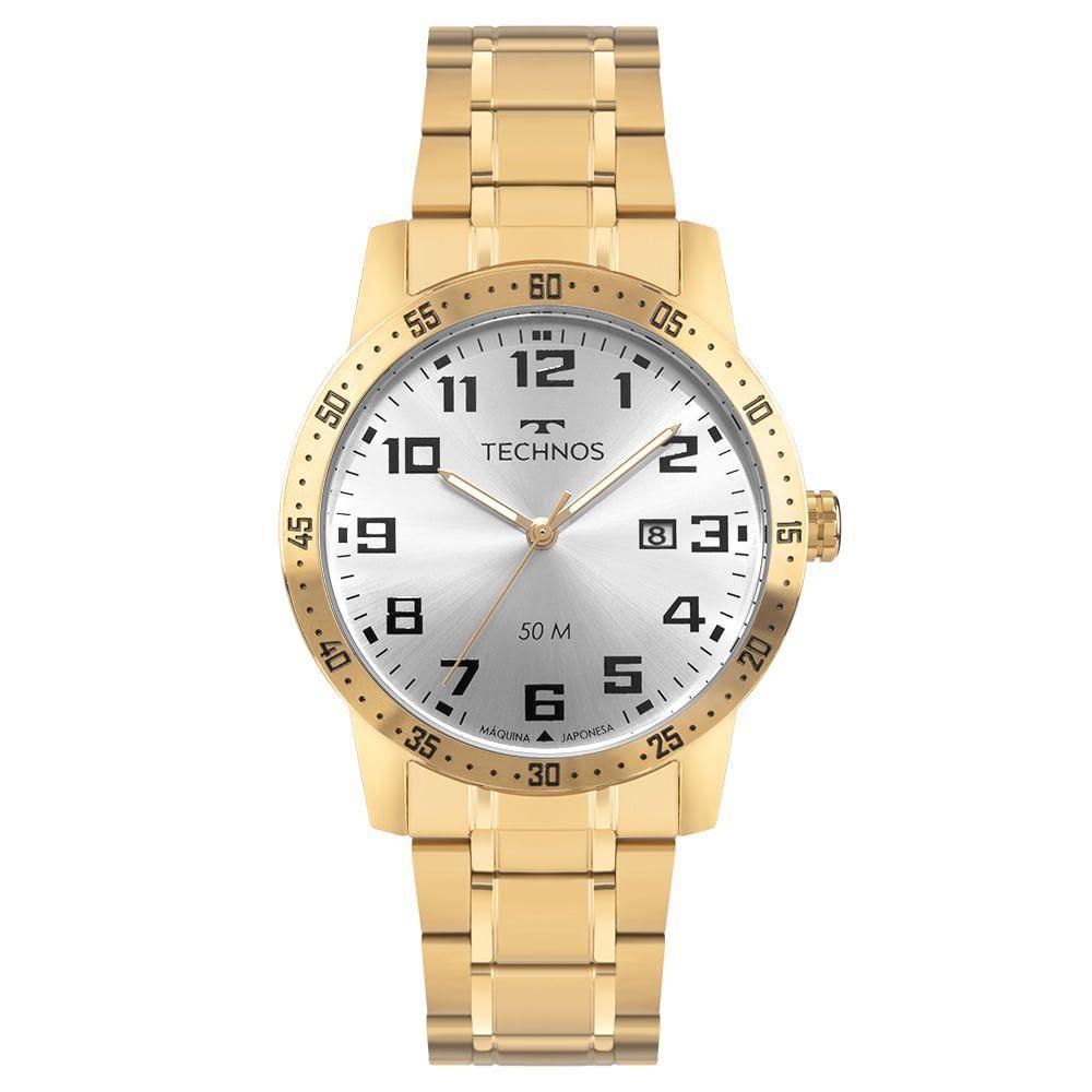 Relógio Technos Masculino Militar Dourado - 2115uat/1k - 1