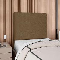 Cabeceira Solteiro 90 Cm Com Frame Luna Linho Marrom Artte Marrom - 2