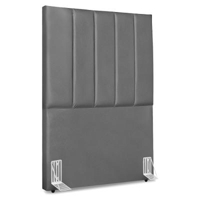 Cabeceira Solteiro 100 Cm Com Frame Dalia Corino Cinza Artte Cinza
