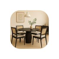 Mesa Cone De Jantar Vucan Em Freijo 150x130cm - 5