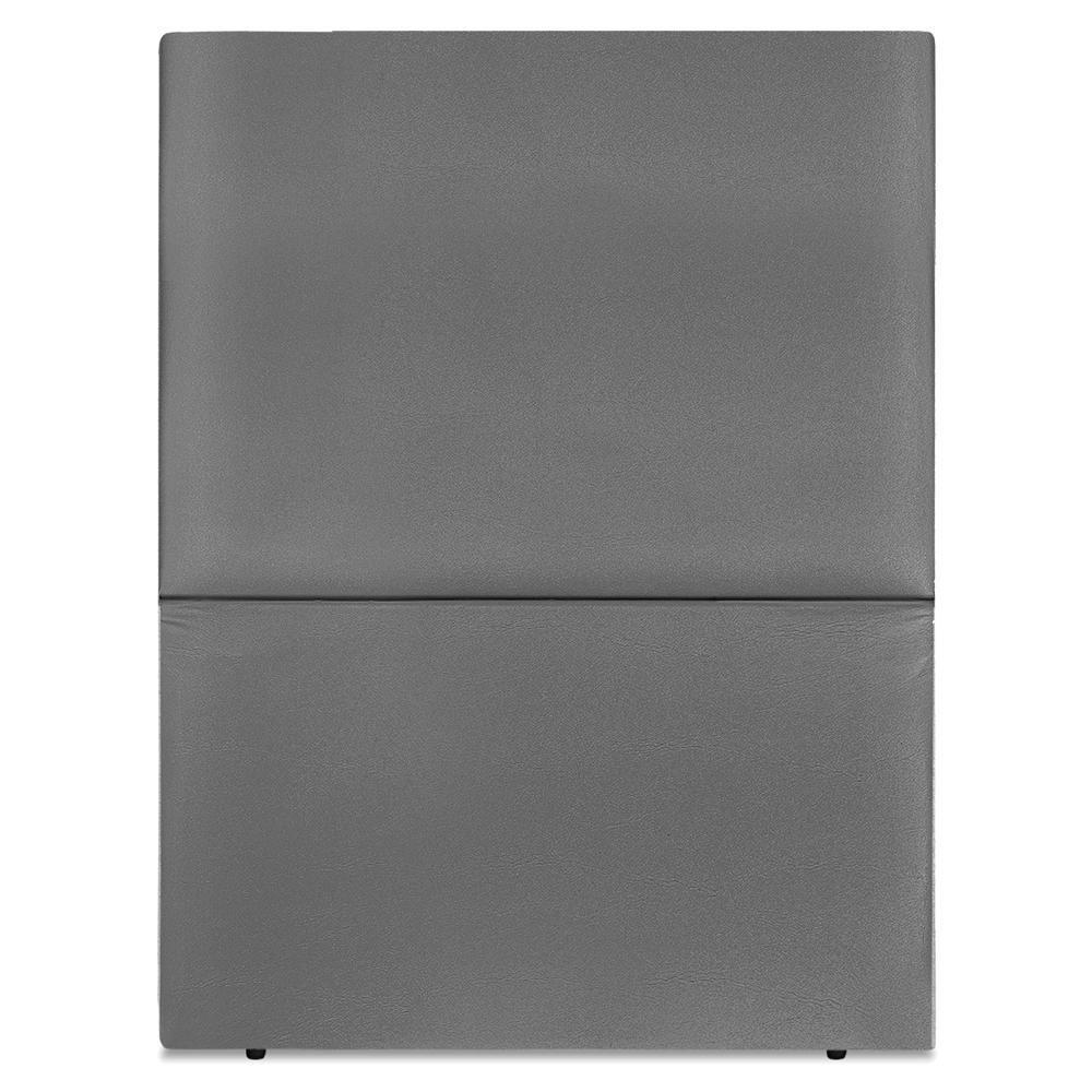 Cabeceira Solteiro 100 Cm Com Frame Luna Corino Cinza Artte Cinza - 5