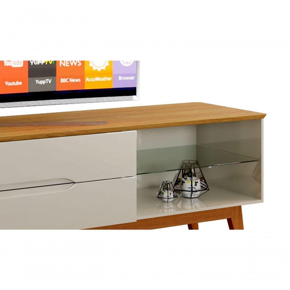 Rack Para Tv Limit 1.8 Off White Com Nature - Moveisaqui - 4