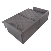 Sofá Retrátil E Reclinável Iris 1,60m Linho Cor Grafite 2342 Usb Com Kit Usb