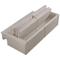 Sofá Retrátil E Reclinável Lavanda 2,60m Linho Cor Cru 2320 - 9