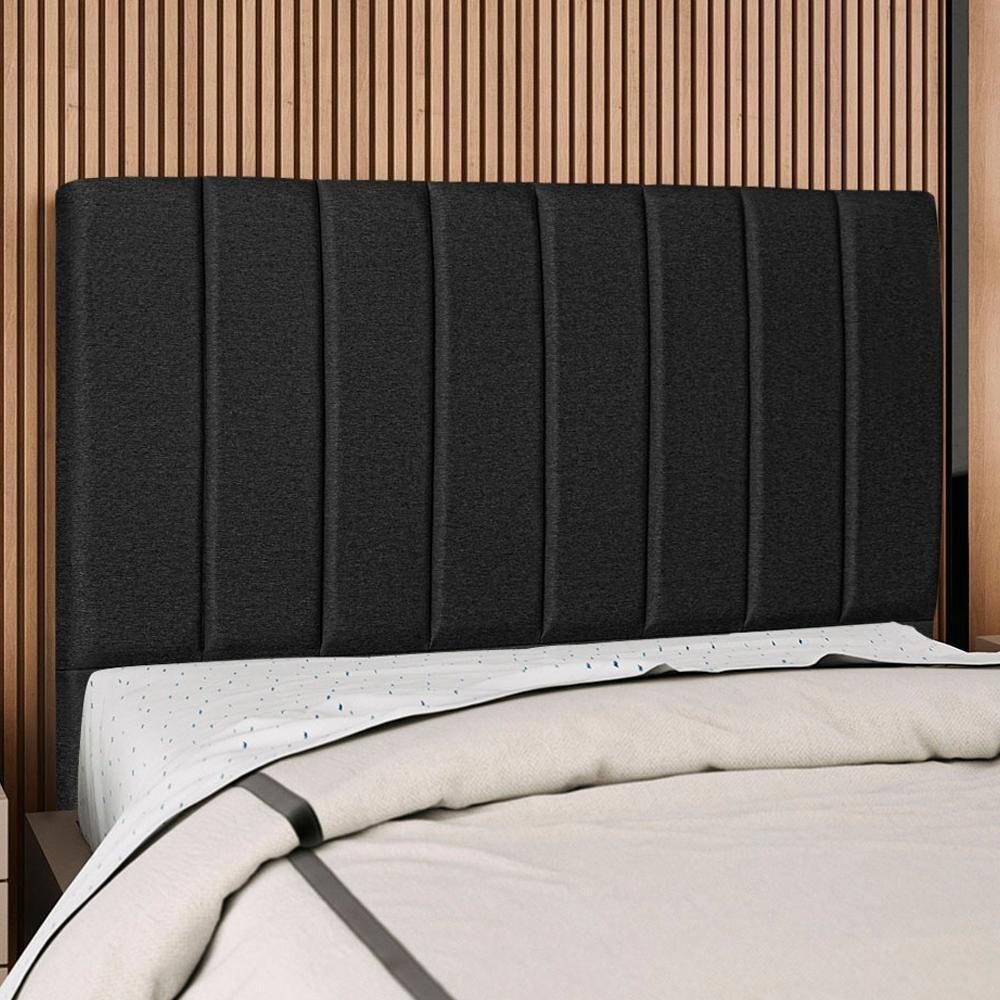 Cabeceira Queen 160 Cm Com Frame Dalia Linho Preto Artte Preto - 2