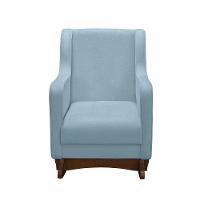 Cadeira Poltrona Amamentação E Balanço áquila Plus Boucle Azul Bebê C/ Puff - Anjo De Casa - 2