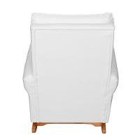 Poltrona De Amamentação E Balanço Páris C/ Puff Corino Branco - 3