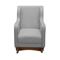 Cadeira Poltrona Amamentação E Balanço áquila Plus- Linho Cinza C/ Puff - 2