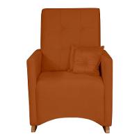 Cadeira Poltrona De Amamentação E Balanço Ana C/ Puff Veludo Terra Cota