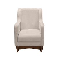 Cadeira Poltrona Amamentação E Balanço áquila Plus Linho Bege C/ Puff - 2