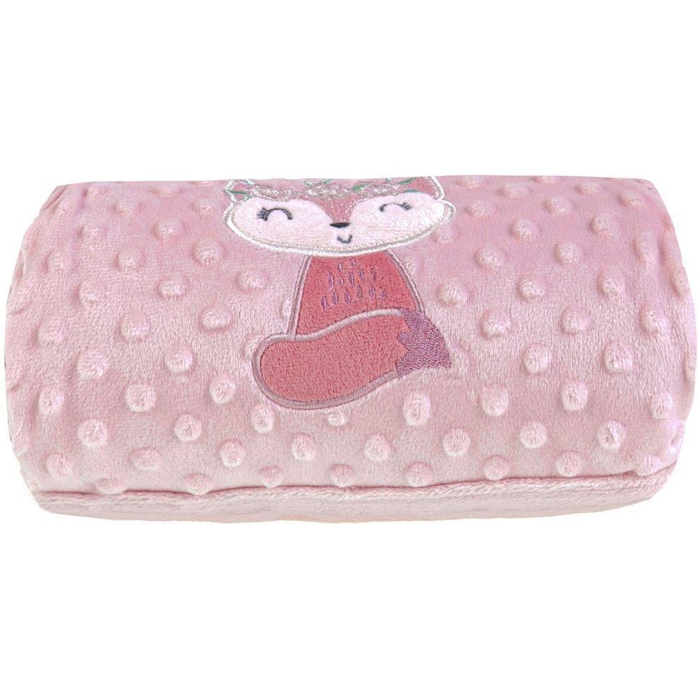 Manta Bebê Bene Casa Dots New 100x70cm Com Bordado Peach Raposinha - 1