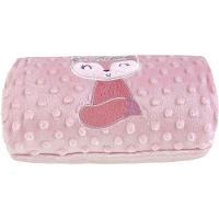 Manta Bebê Bene Casa Dots New 100x70cm Com Bordado Peach Raposinha - 1