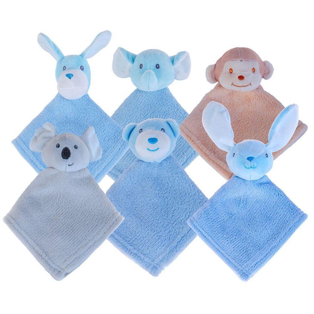 Naninha Para Meninos Coral Fleece 100% Poliéster 27x27cm Macaco Areia - 3