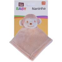 Naninha Para Meninos Coral Fleece 100% Poliéster 27x27cm Macaco Areia - 2