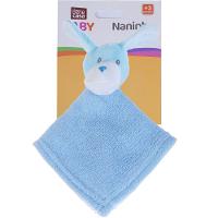 Naninha Para Meninos Coral Fleece 100% Poliéster 27x27cm Cachorrinho Azul - 2