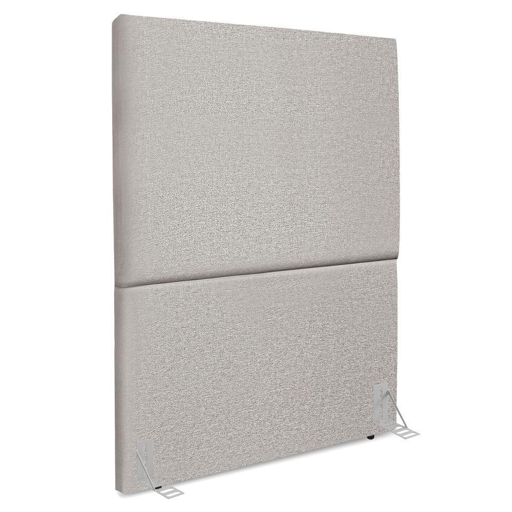 Cabeceira Solteiro 90 Cm Com Frame Luna Linho Cinza Artte Cinza - 1