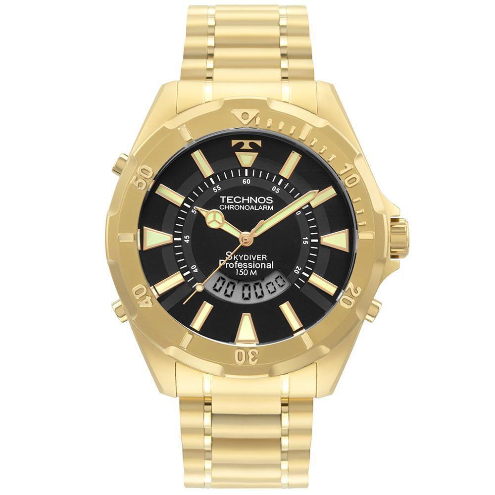 Relógio Technos Masculino Skydiver Dourado - Wt205fln/4p - 1