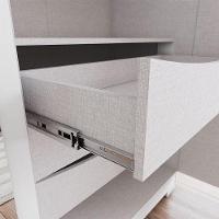 Guarda Roupa Casal Americano Prime Ambiente 6 Portas 6 Gavetas Com Pés Branco Hp - Henn - 5