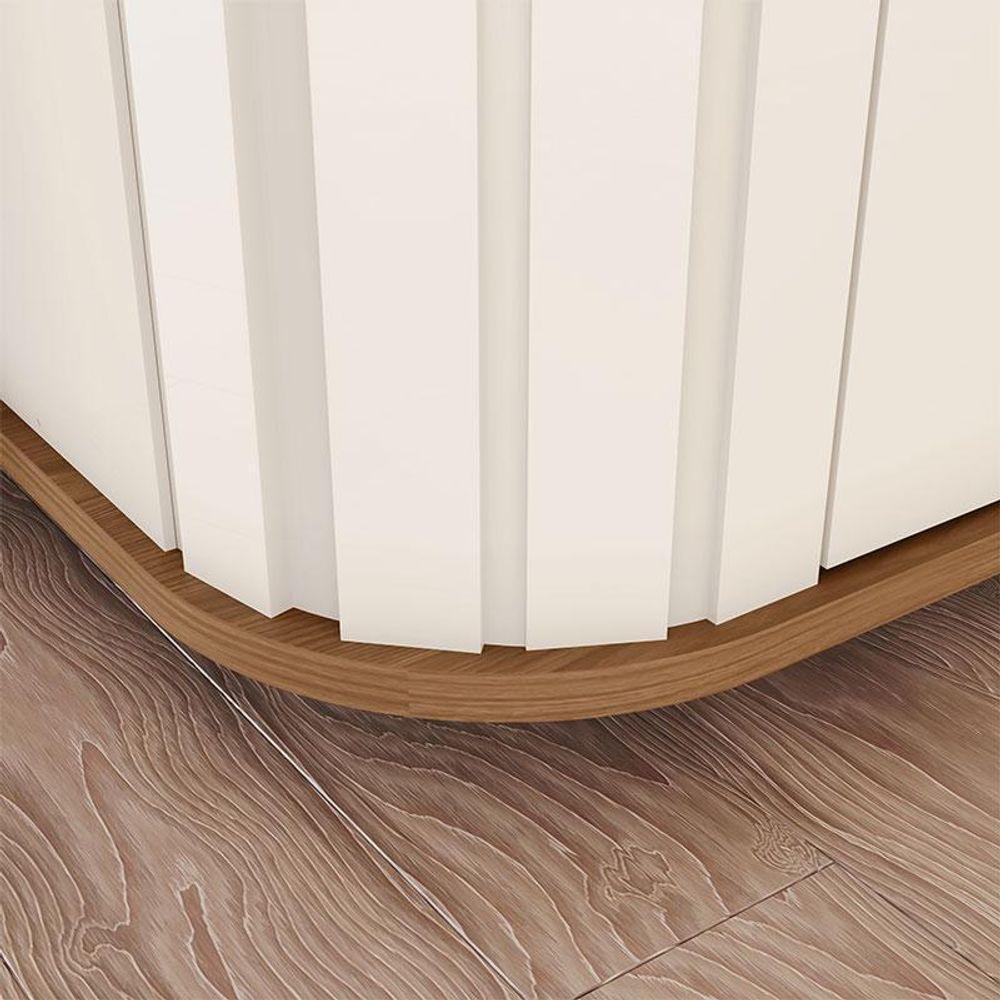 Guarda Roupa Casal Premium 6 Portas Off White Nature - Henn - 6