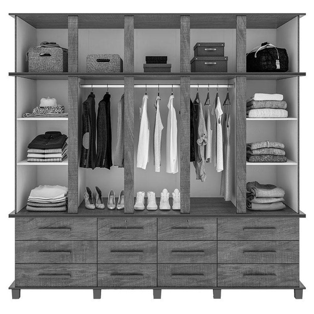 Guarda Roupa Casal Berlim Freijó - Luapa Móveis - 4