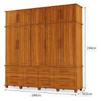 Guarda Roupa Casal Berlim Freijó - Luapa Móveis - 2