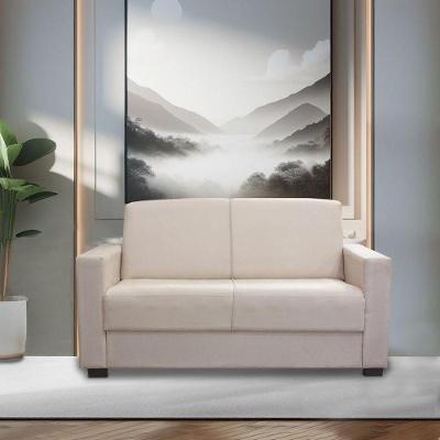 Sofá 3 Lugares Confortável 1,60m Livia Isa Estofados Bege