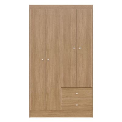 Guarda Roupa Solteiro Versa 4 Portas Freijó Fosco - Kits Parará