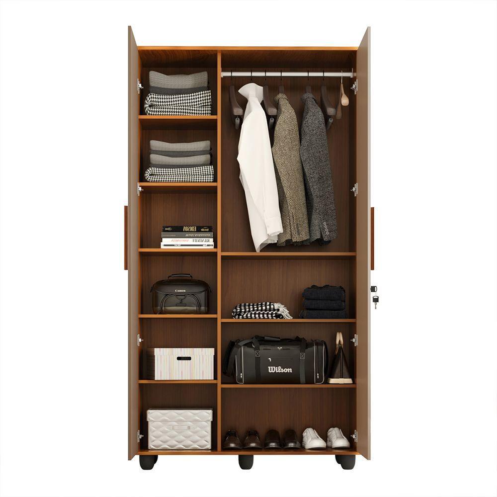 Armario Multiuso Grande E Reforçado Ouro Fechadura Com Chave Amêndoa / Fendi - 6