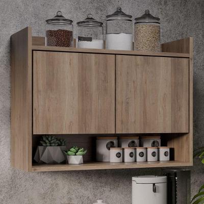 Armário Aéreo Cozinha Multiuso Cecília 70cm 02 Portas - Ssx Multicoisas Freijó