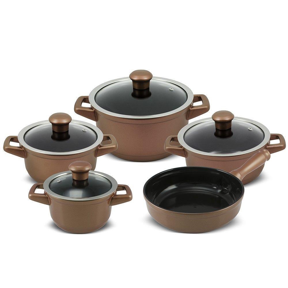 Jogo De Panelas De Cerâmica Smart Duo 5 Peças Cobre Ceraflame - 1