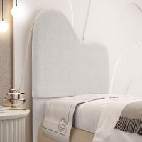 Cabeceira Orgânica Cama Box Solteiro Sea 90cm Com Frame Bouclé Off White - Desk Design - 2