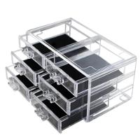 Organizador Maquiagem 6 Gavetas Acrilico Grande 17 Divisorias Porta Batom Cosmeticos Esmalte Joias - 6