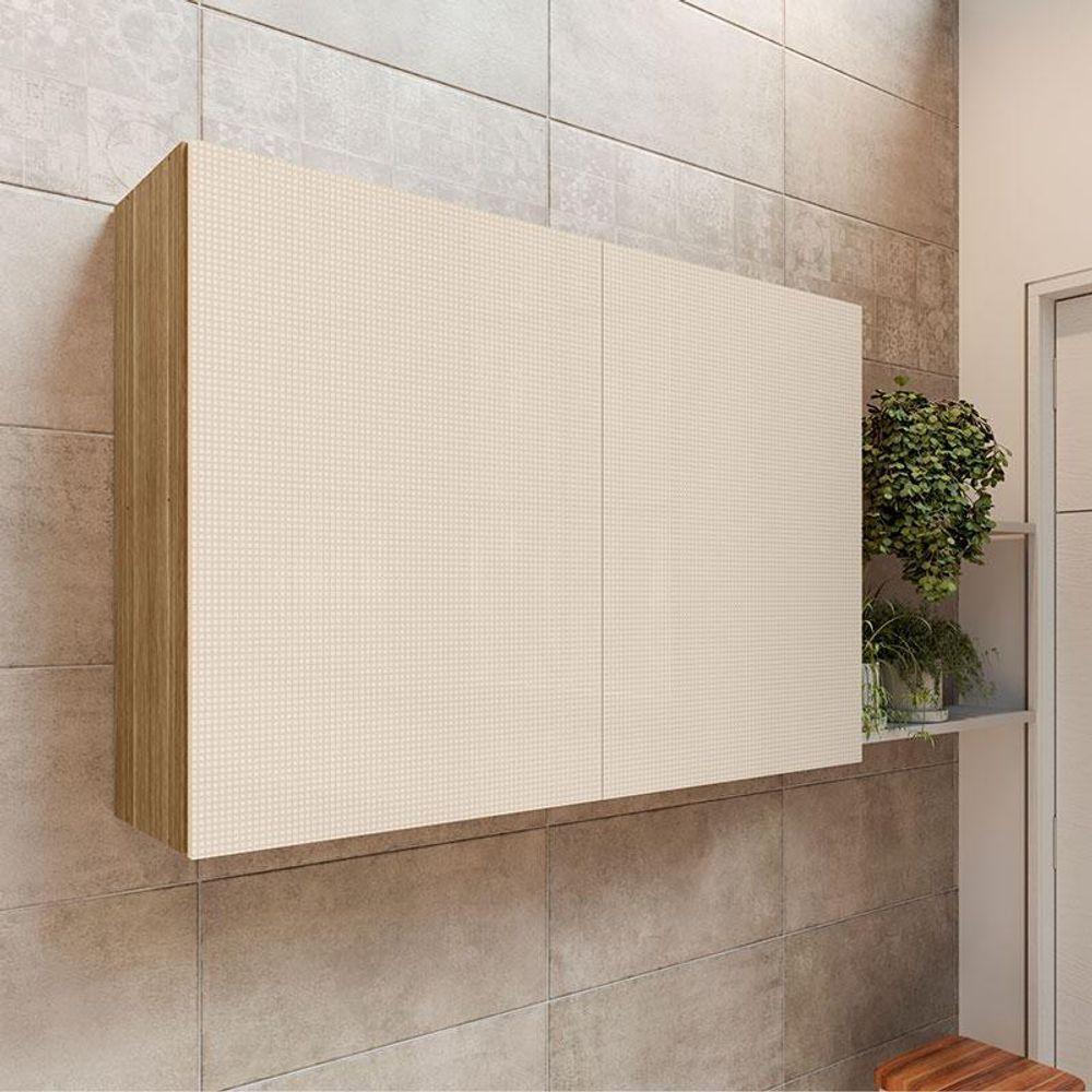 Armário Aéreo Art 6002 2 Portas 120 Cm Freijó Soft - Kits Paraná - 4