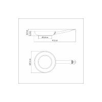 Frigideira Rasa Tramontina Professional Em Aço Inox Com Fundo Triplo E Revestimento Interno Cerâmico Grafite 20 Cm 1,1 L - 10