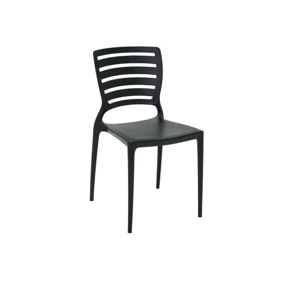 Kit 4 Cadeiras Sofia Preta Tramontina Encosto Vazado Horizontal 92237/009 - 2