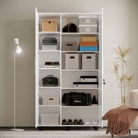 Guarda Roupa Solteiro Multiuso Sem Gaveta Reforçado Ouro Fechadura Com Chave Branco - 3