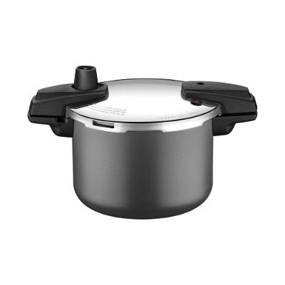 Panela De Pressão Arizona Indução 20 Cm 4,5 L Em Alumínio Revestimento Interno E Externo Grafite Tramontina 20560-520