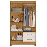 Guarda Roupa Solteiro Chile 4 Portas Freijó Off White - Moval - 3