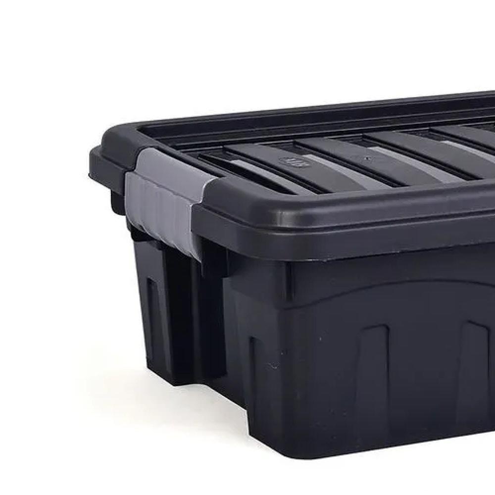 Caixa Organizadora Mudanca Rodinhas 31 Litros Maleta Grande Carrinho Container Empilhavel Multiuso Porta Alimentos Brinq - 5