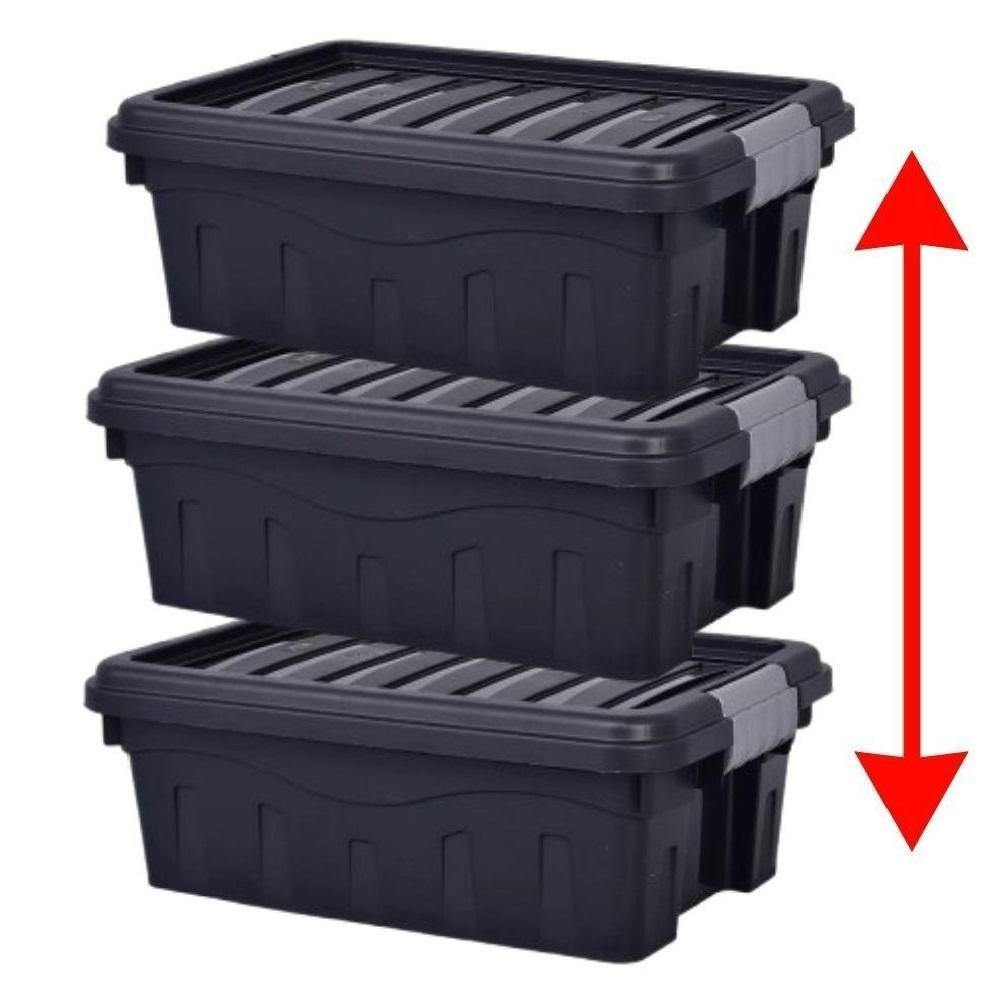 Caixa Organizadora Mudanca Rodinhas 31 Litros Maleta Grande Carrinho Container Empilhavel Multiuso Porta Alimentos Brinq - 8