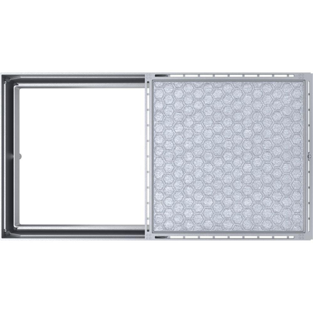 Alçapão Tampa Casa Maquina Piscina 120x120 Gaveta Deslizante Cinza - 8