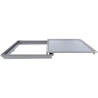 Alçapão Tampa Casa Maquina Piscina 120x120 Gaveta Deslizante Cinza - 7