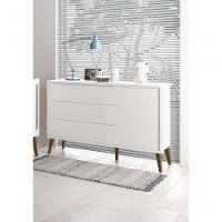 Cômoda Sapateira Théo New Branco Fosco Com Natural - Reller - 2