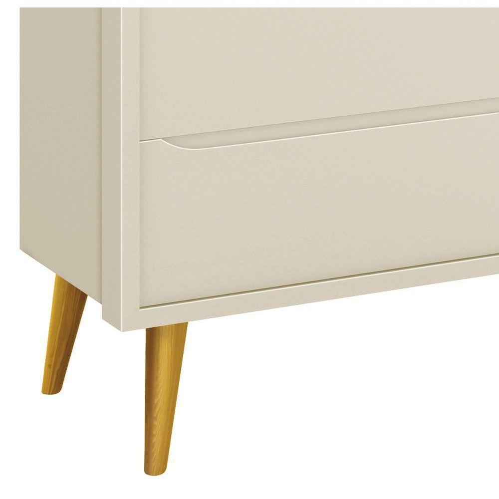 Cômoda Sapateira Théo New Areia Fosco Com Natural - Reller - 3