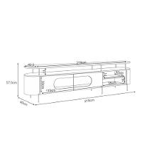 Rack Bancada ária Cinamomo Off White - Hb Móveis - 2