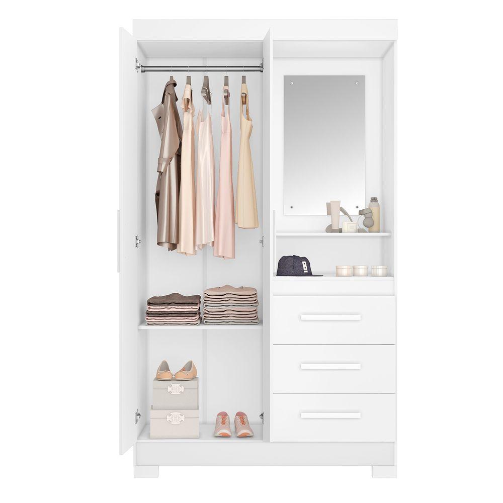 Guarda-roupa Nt6020 Branco Com Rosa - Notavel - 6